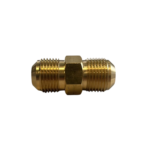 Unión Flare de Bronce 1/4' - Acople Macho-Macho para Refrigeración