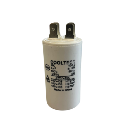 Capacitor de Marcha 3 mf x 450V - Capacitor Permanente para Motores Eléctricos