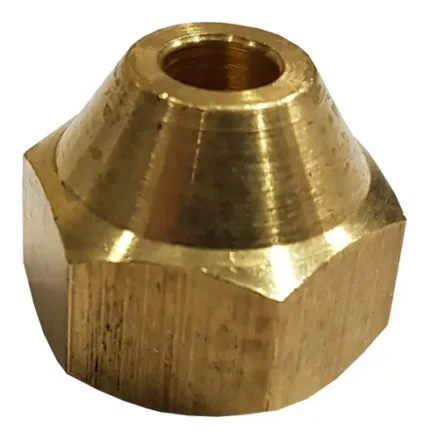 Tuerca Flare de Bronce 5/8" para Refrigeración y Aire Acondicionado